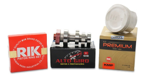 Imagem 7 de 7 de Pistão 4mm Kmp Premium + Comando 6.4/6.2 P/titan/bros 150