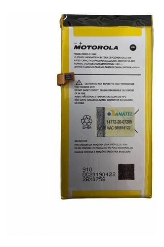 Bateira Motorola Moto G7 Plus Xt1965 Jg40 Autorizada Com Nf