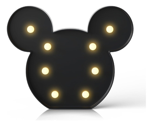 Lampara Mickey Mouse Disney Pilas Habitacion Luz Led Velador