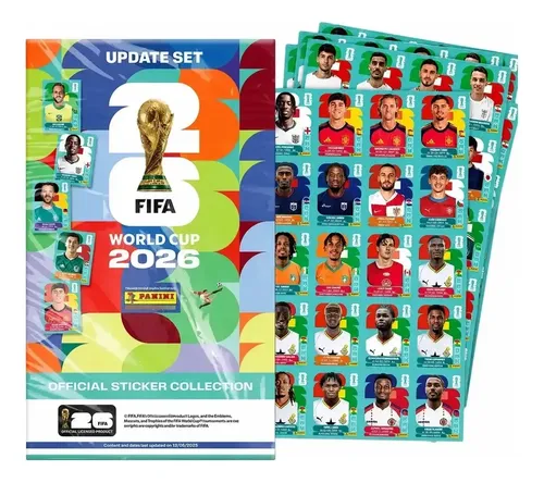 LANÇAMENTO! [Mercado Livre] Kit de Atualização das Figurinhas da Copa do Mundo FIFA World Cup 2026 (120 Figurinhas)