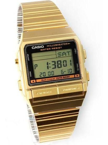 Reloj Casio Modelo Db-380 Dorado