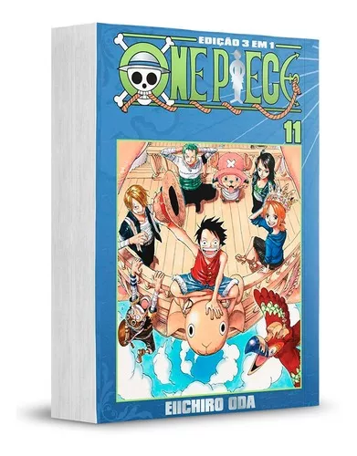 One Piece 3 Em 1 Mangá Vol. 1 Ao 4 - Kit Nova Coleção Panini