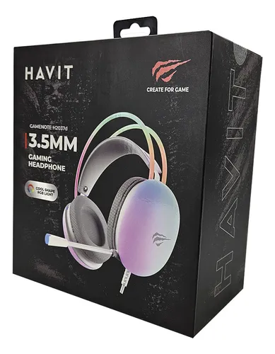 Auriculares para jugadores Havit Gamenote H2037d Rgb blancos
