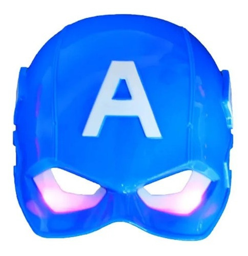 Mascara Básica Capitão América Os Vingadores Brinquedo Cor Azul