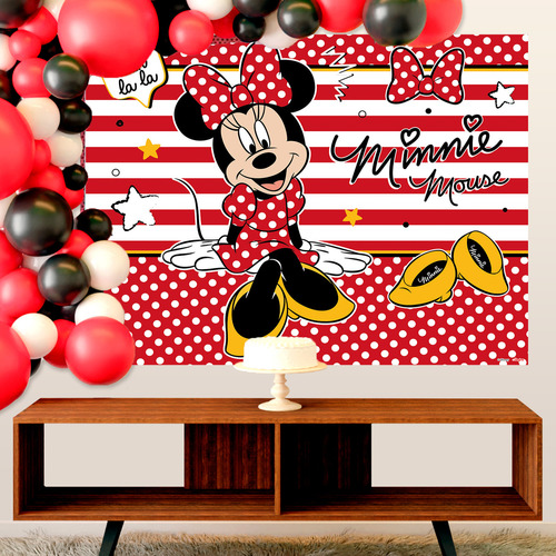 Painel Gigante Decoração Minnie Festa Aniversário 1m