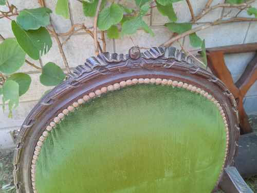 Juego De Living Sillón Y Dos Sillas Verde (Usado)