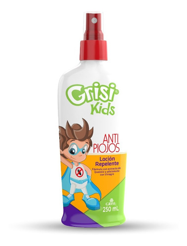 Loción Repelente Antipiojos Grisi Kids 250 Ml.