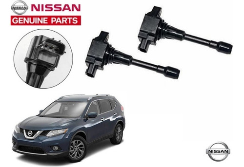 Kit 2 Bobinas De Encendido Nissan X-trail 2.5 2016 Original