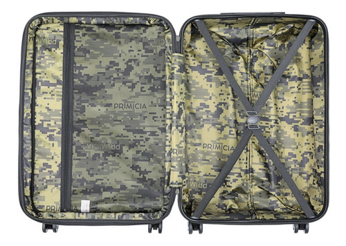 Valija Primicia Houston Carry On Carro Reforzado Color Gris