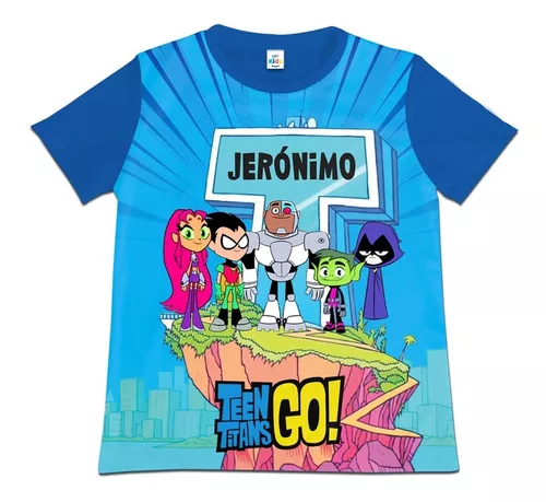  Teen Titans Go Characters and Logo Camiseta azul real para niño,  Azul : Ropa, Zapatos y Joyería