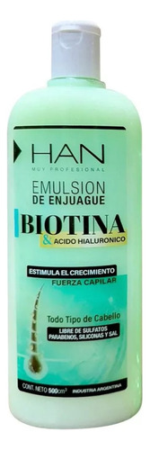 Han Enjuague Biotina Y Acido Hialuronico 500ml 