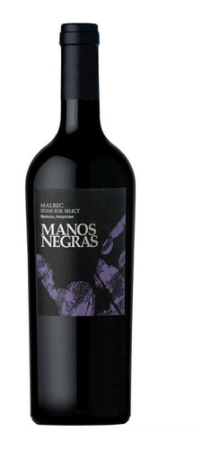 Vino Manos Negras Stone Soil Malbec 750ml. Microcentro!