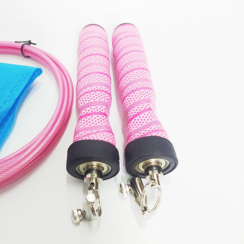 Soga Heavy Rope Rulemanes Pesada Cross Funcional Fullfitness Color Rosa