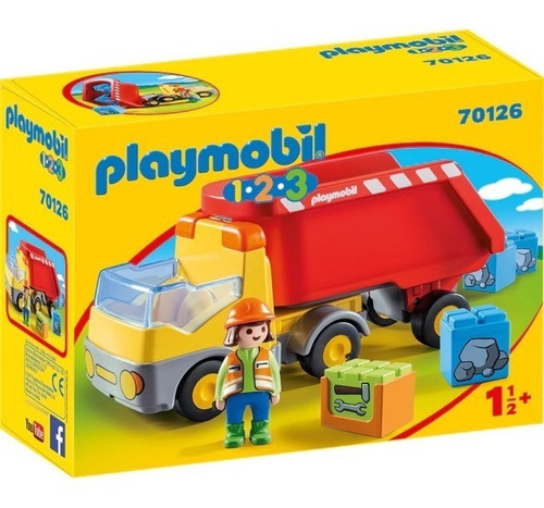 Playmobil 1 2 3  70126 Camión De Construcción Con Accesorios