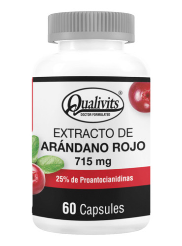 Qualivits | Extracto De Arándano Rojo | 715mg X 60 Cápsulas