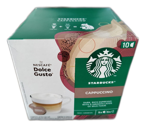 Capsula Dolce Gusto Starbucks Cappuccino 10 Capsulas