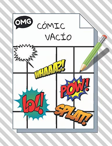 Comic Vacio: Comic En Blanco | 100 Originales Plantillas De