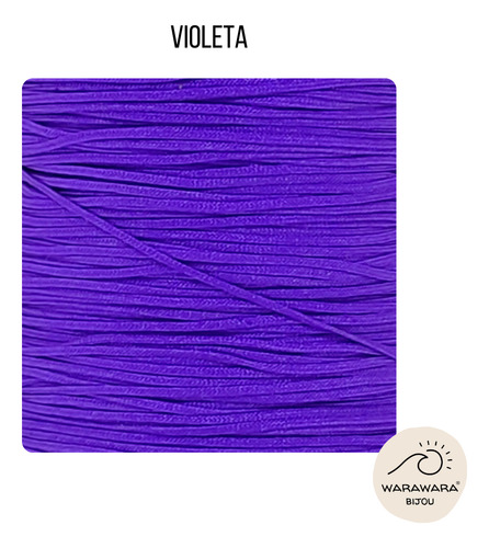 Pulsera Ojo Turco Acero Strass Hilo Chino Nudo Regulable Violeta 0 Mm