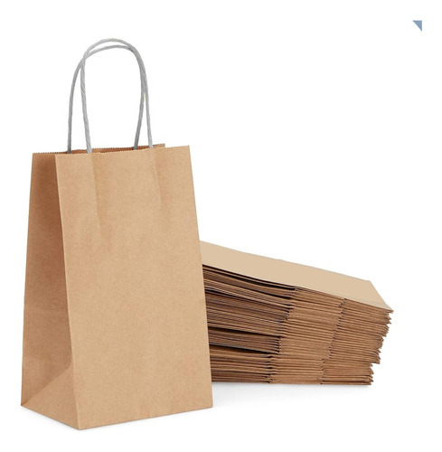 Bolsas Papel Kraft Ecologica 42x31x12cm Pack 100 Uni Con Asa