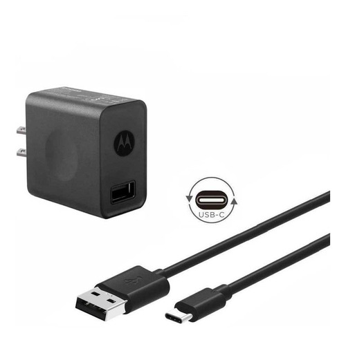 Cargador Ac Motorola Cp35 + Cable Usb-c (combo Pack) Sin 