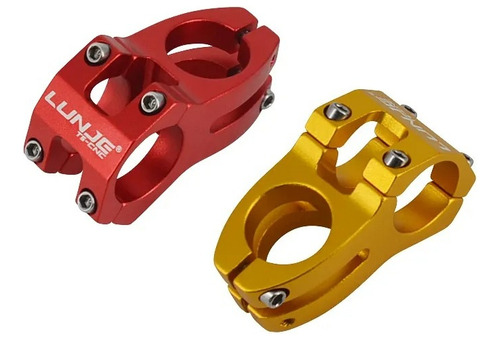 Tee Potencia Aluminio Para Bicicleta Mtb Bmx Ciclismo 31.8mm Color Rojo