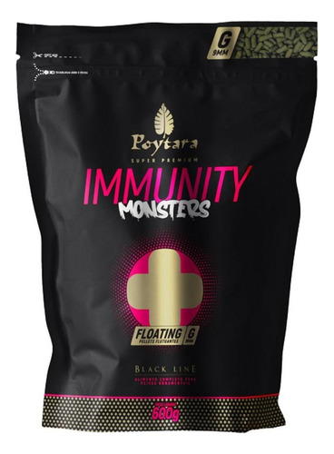 Poytara Ração Peixes Immunity Monsters Floating G 9mm 600g