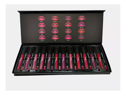 24pz Favorbeauty Labial Mate Con Delineador Tonos Con Lápiz Color Diferentes
