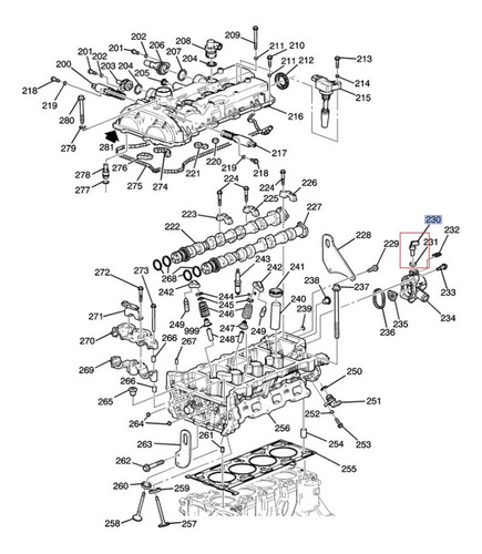 Sensor Temperatura Motor Cadillac Ct6 2.0l L4 2018