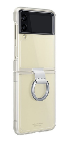 Imagem 2 de 7 de Capa De Silicone C/ Argola Samsung Galaxy Z Flip3 Original