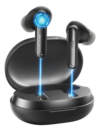 Auriculares Internos Earbuds Inalambricos, Negro | Raveso...