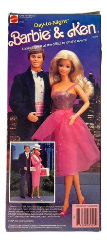 Barbie Day To Night Vintage 1984 En Su Caja Original Mattel (Usado)