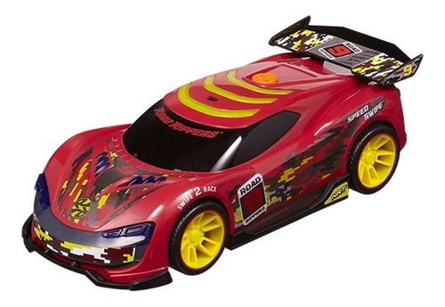 Auto Road Rippers Rojo Speed Swipe Luz Y Sonido Vehiculo