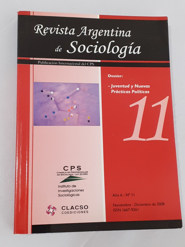 Revista Argentina De Sociologia Año 6 N° 11 Nov - Dic 2008