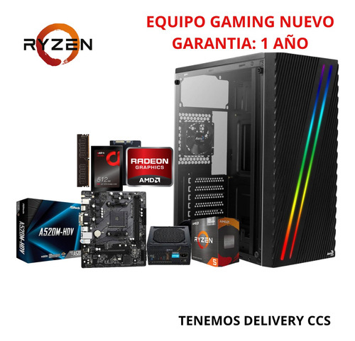 Computador Gamer Diseño Ryzen 5 5600g Ram 16gb Ssd 512gb 