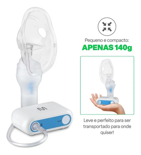 Inalador Multilaser Névoa Fina Adulo Infantil Branco Bivolt