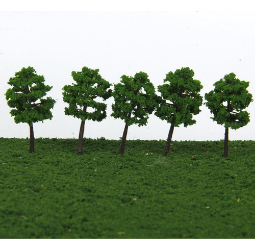 80x Modelo Ferroviario Paisaje Árbol Calle Arquitectura