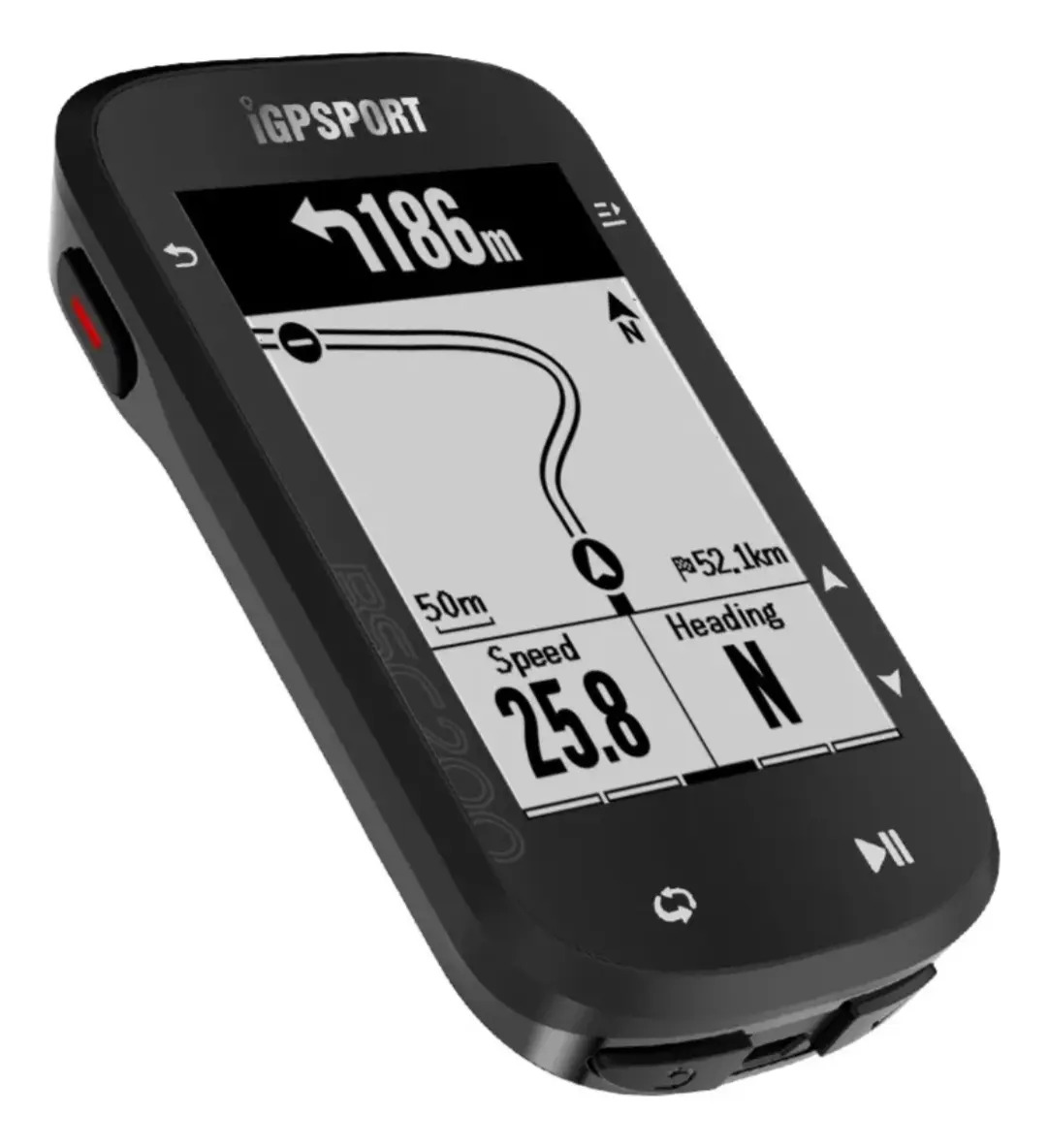 Igpsport Bsc200 Ciclocomputador Tela Lcd De 2.5 Cor Preto