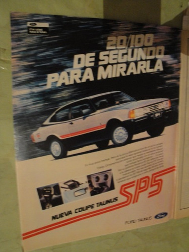 Publicidad Ford Taunus Coupe Sp5 Año 1983