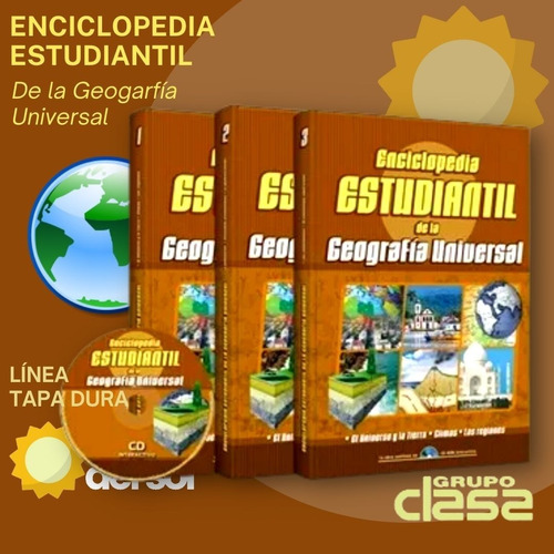 Enciclopedia Estudiantil De La Geografía Universal 3 Tomos