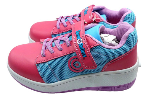 Tenis Patin Niña Speed Rollers Rosa Azul