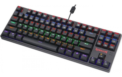 Teclado Mecânico Redragon Daksa K576r Switch Blue Abnt2 Idioma Português Brasil Cor De Teclado Preto