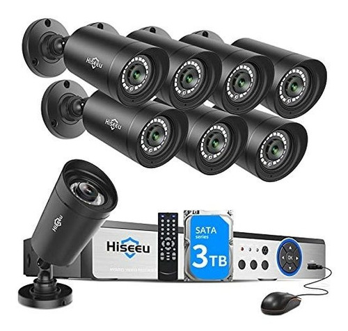 3tb 5mp 8channel Security Camara Super Hd Wired Outdoor Cg