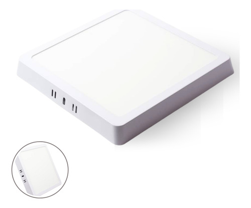 Iluminarte Panel Cuadrado Superficial Led Blanco 6500k 18w