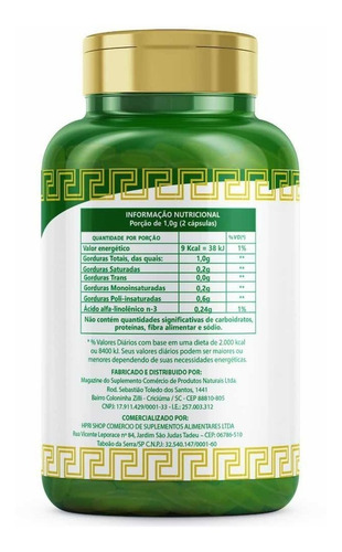 Imagem 2 de 5 de Óleo De Borragem 500mg Com 60 Cápsulas Macrophytus