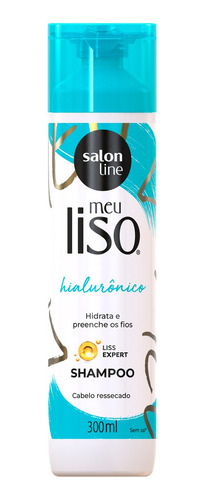 Shampoo Meu Liso Hialurônico Hidrata Preenche Os Fios 300ml