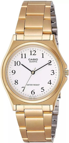 Reloj Casio Dorado Hombre Mtp1130n-7b Color del fondo Blanco