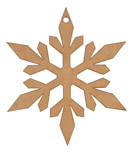 Copo Nieve Mdf Natural Colgante Esfera Navidad 20cm Mylin 3p Color Mod. C