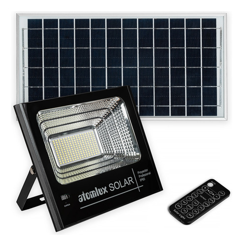 Reflector Solar Led 100w Atomlux Ip65 Litio Exterior Potente