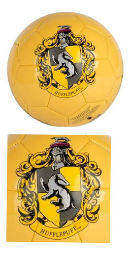 Balón De Fútbol #5 Harry Potter Hufflepuff Color Amarillo