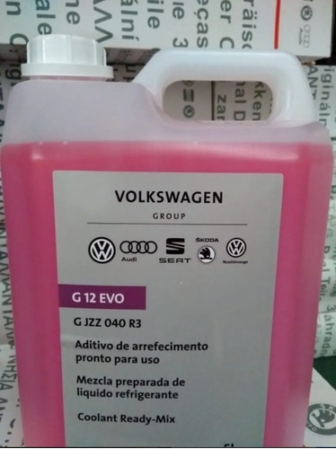 Aditivo Arrefecimento Original Vw 5 Litros Pronto P/ Uso G12